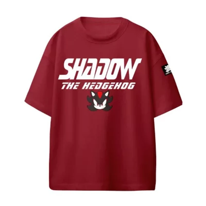 Shadow Little & Big Kid Boys Crew Neck Short Sleeve Oversized Sonic the Hedgehog Graphic T-Shirt