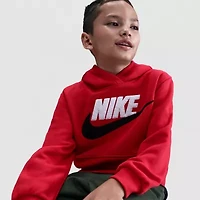 Nike Club Big Kid Unisex Long Sleeve Fleece Active Hoodie