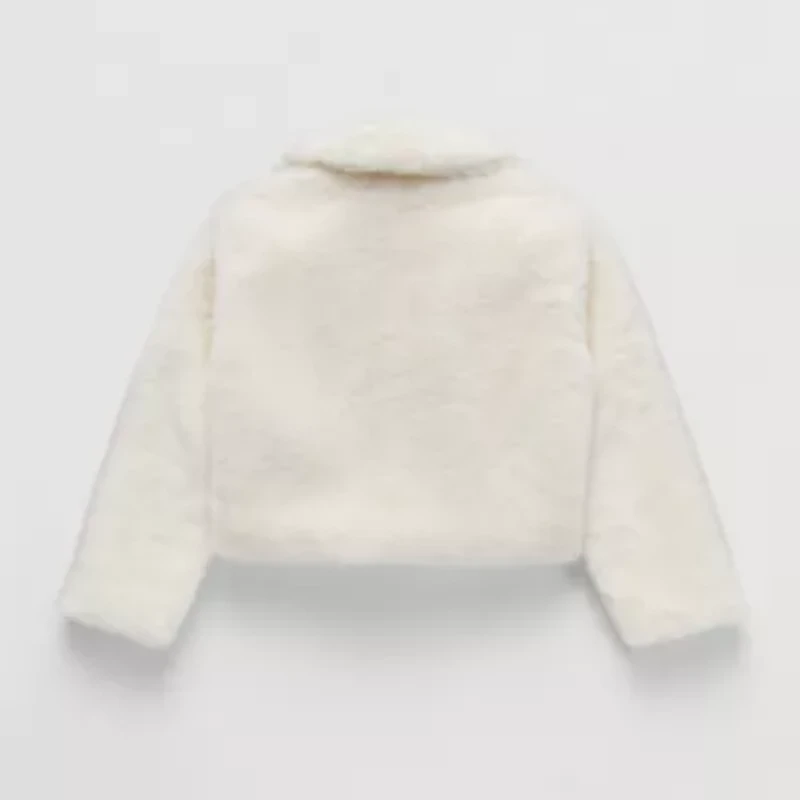 Knit Works Toddler Girls Faux Fur Midweight Coat