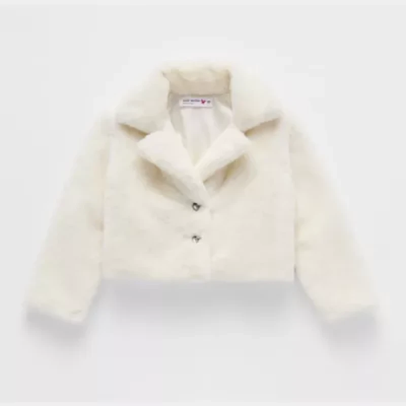 Knit Works Toddler Girls Faux Fur Midweight Coat