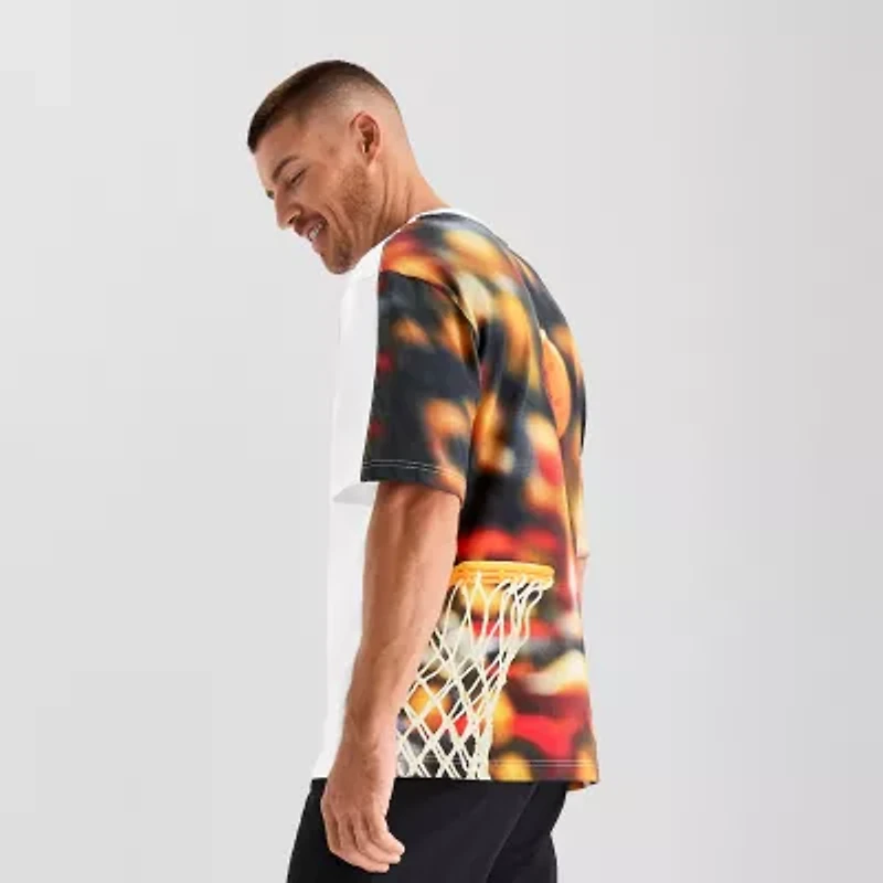 Xersion Mens Crew Neck Short Sleeve Relaxed Fit Graphic T-Shirt