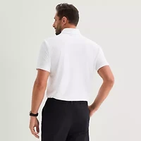 Stylus Mens Regular Fit Elbow Sleeve Polo Shirt