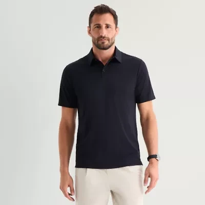 Stylus Mens Regular Fit Elbow Sleeve Polo Shirt