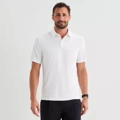 Stylus Mens Regular Fit Elbow Sleeve Polo Shirt