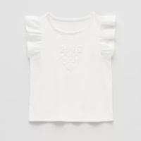 Okie Dokie Toddler & Little Girls Round Neck Sleeveless T-Shirt