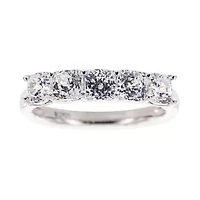 100 Facets by DiamonArt® Sterling Silver Cubic Zirconia Bridal Set