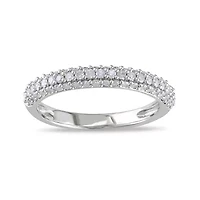 CLOSEOUT!  1/2 CT. T.W. Diamond 10K White Gold Band Ring