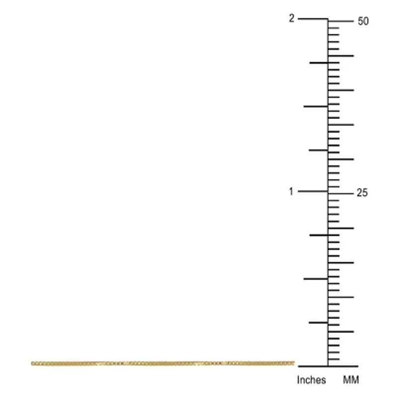 10K Gold Venetian Box Chain Necklace
