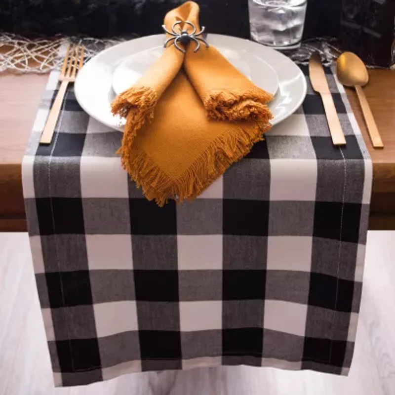 Design Imports Buffalo Check Table Runner
