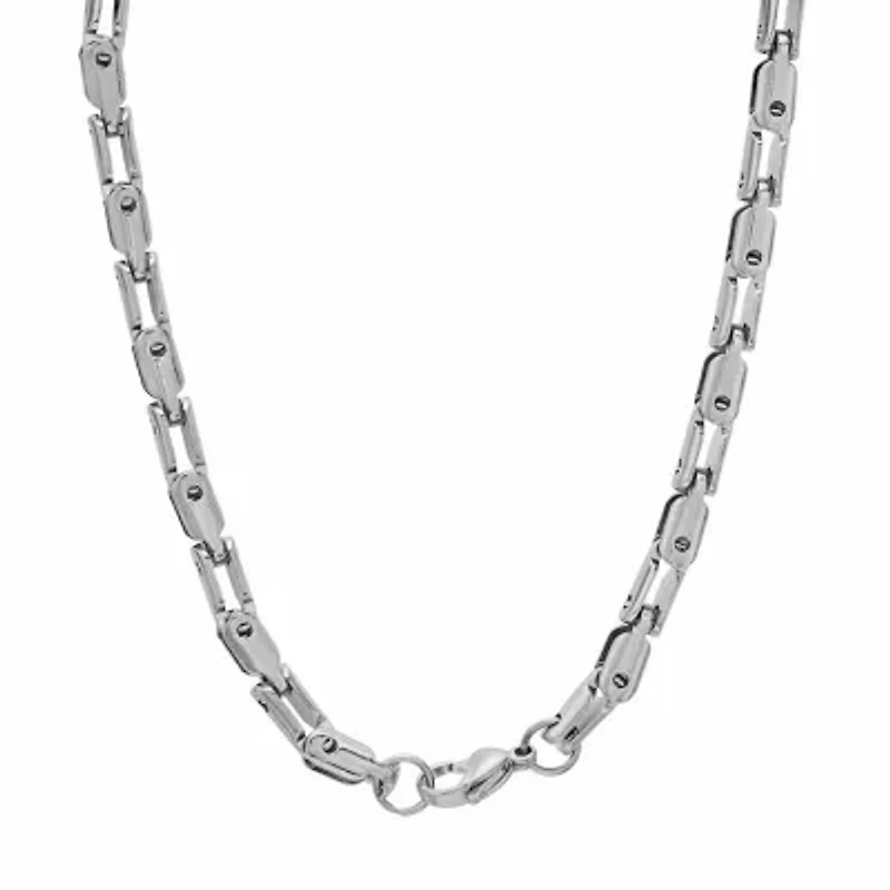 Mens Stainless Steel Hypoallergenic 24 Inch Mariner Chain Necklace