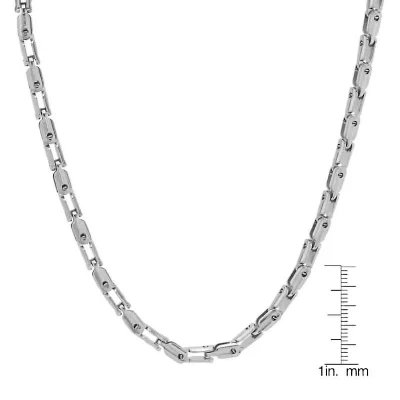 Mens Stainless Steel Hypoallergenic 24 Inch Mariner Chain Necklace