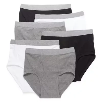 Stafford Dry + Cool Full-Cut Mens Big and Tall 6 Pack Briefs 302872