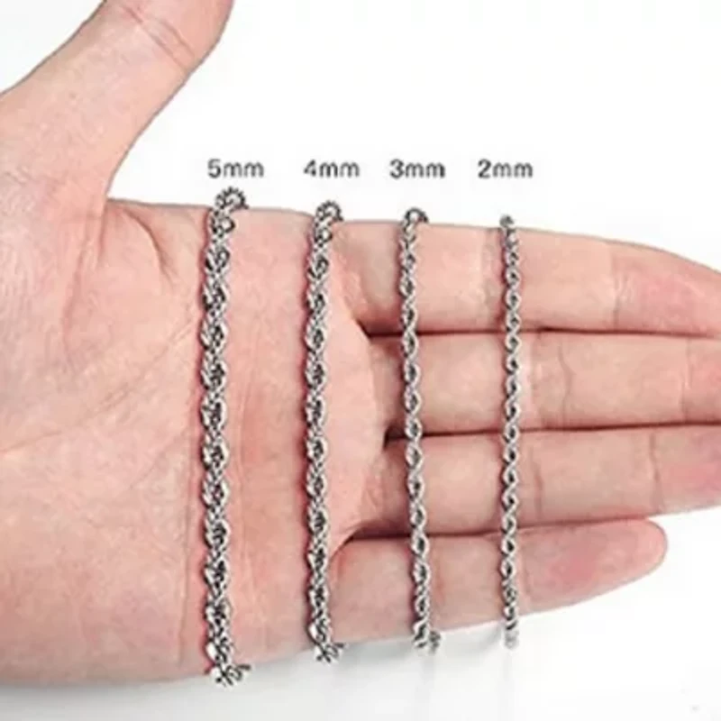 Mens Stainless Steel 24 Inch Link Chain Necklace