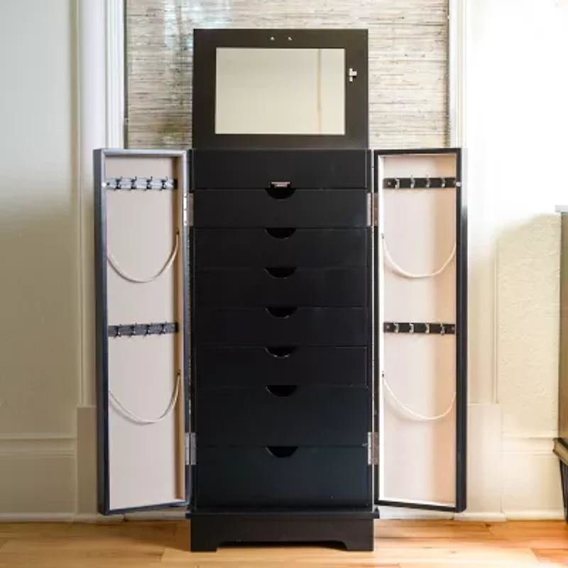 Hives And Honey Port Lockable Jewelry Armoire