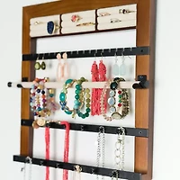 Hives And Honey Walnut Jewelry Organizer