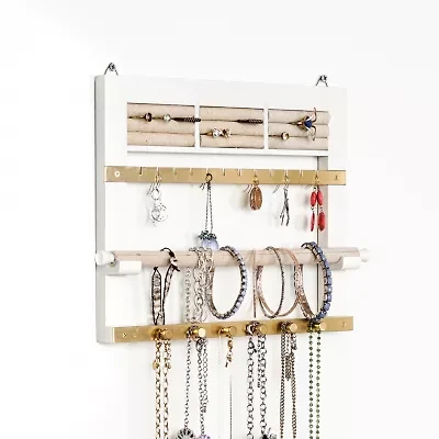 Hives And Honey White Jewelry Organizer