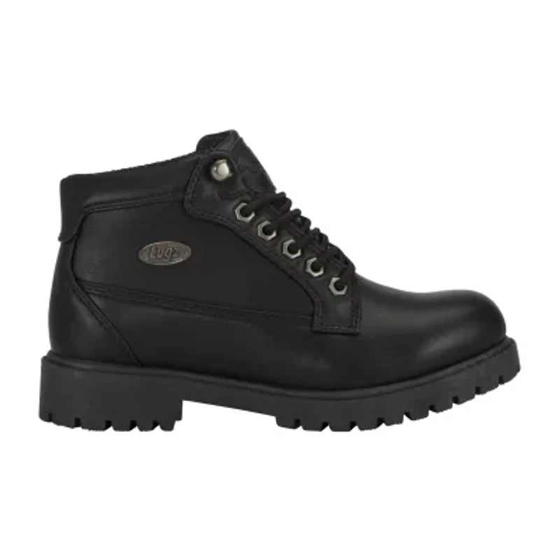 Lugz Womens Mantle Mid Flat Heel Lace Up Boots