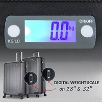 DUKAP Intely Hardside Spinner 28'' with Integrated Weight Scale