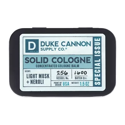 Duke Cannon Solid Cologne - Bourbon Mens Bar soap