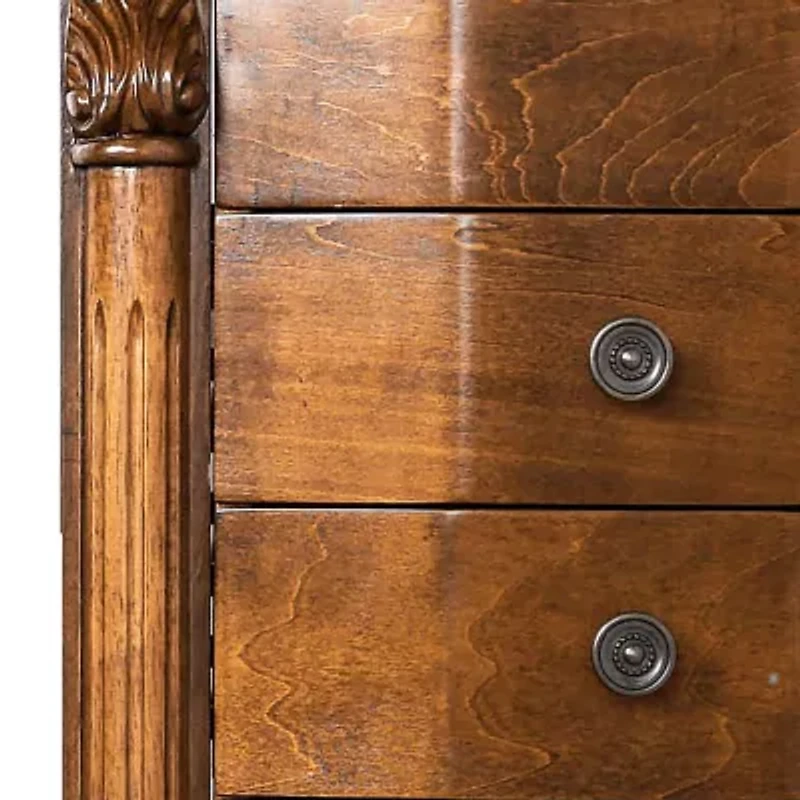 Hives And Honey Antoinette Lockable Walnut Jewelry Armoire
