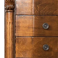 Hives And Honey Antoinette Lockable Walnut Jewelry Armoire