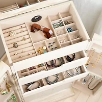 Hives And Honey Chelsea Mirrored Jewelry Armoire