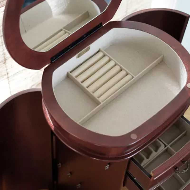 Hives And Honey Daley White Jewelry Armoire