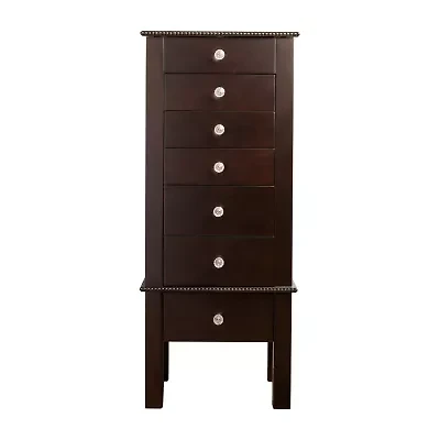 Hives And Honey Hannah Espresso Jewelry Armoire