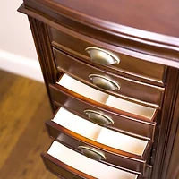 Hives And Honey Hillary Walnut Jewelry Armoire