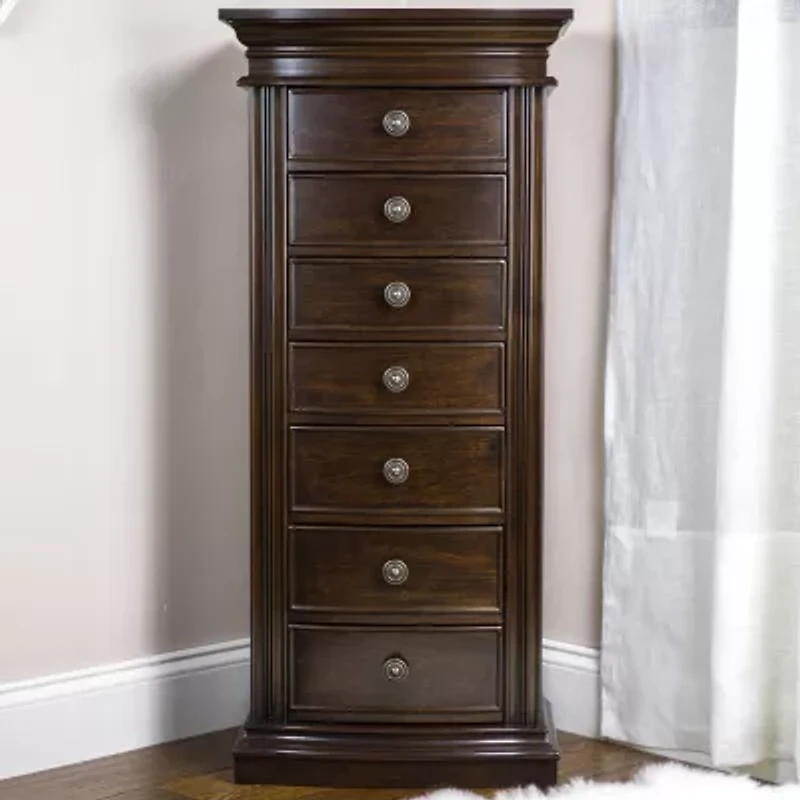 Hives And Honey Landry Walnut Jewelry Armoire