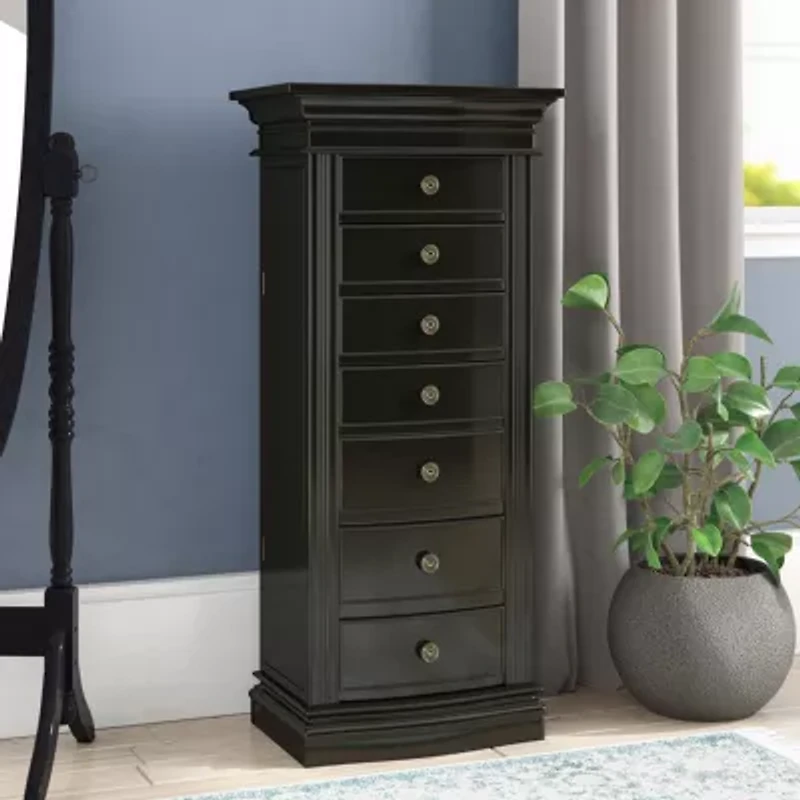 Hives And Honey Landry Black Jewelry Armoire