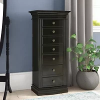 Hives And Honey Landry Black Jewelry Armoire