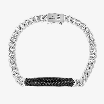 Effy  Mens Sterling Silver 8 1/2 Inch Solid Link Id Bracelet