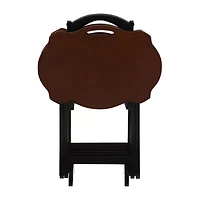 Prevost 4-pc. TV Tray Tables with Stand