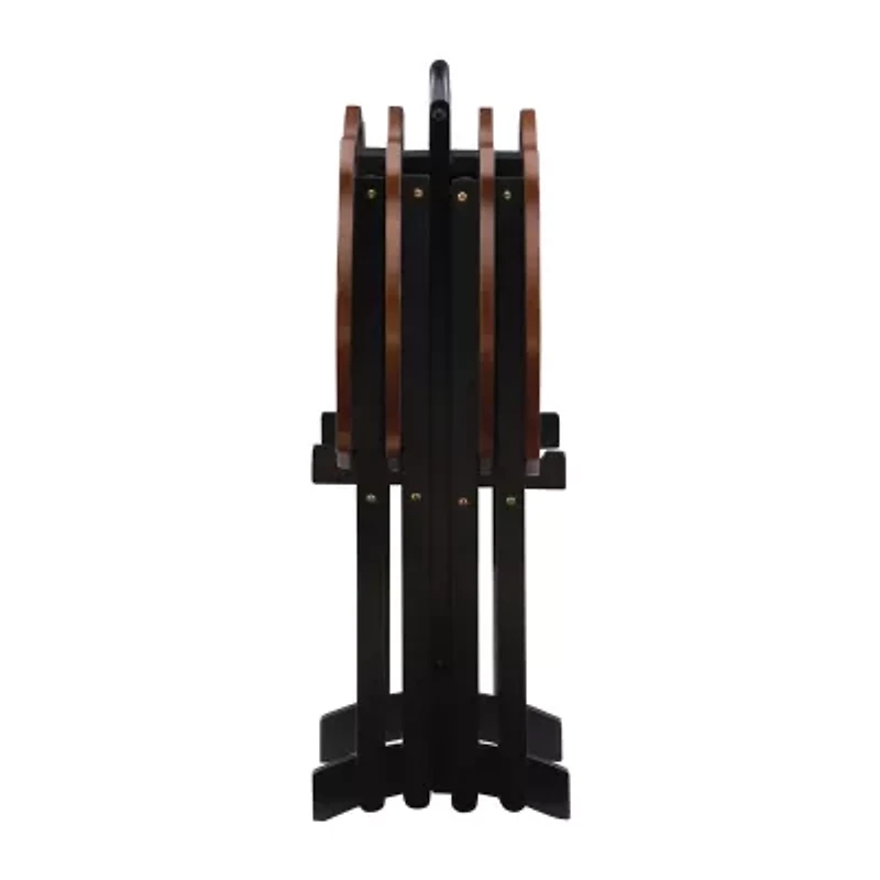 Prevost 4-pc. TV Tray Tables with Stand