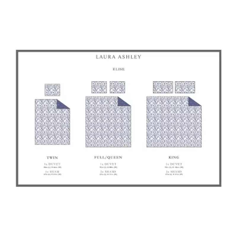 Laura Ashley Elise Floral Reversible Duvet Cover Set