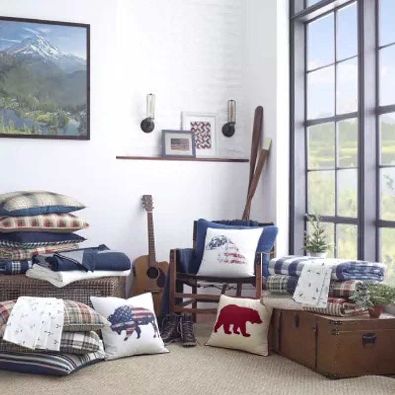 Eddie Bauer Timbers Plaid Reversible Duvet Cover Set
