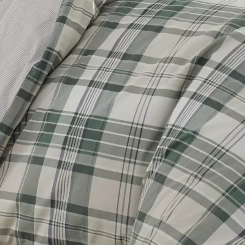 Eddie Bauer Timbers Plaid Reversible Duvet Cover Set