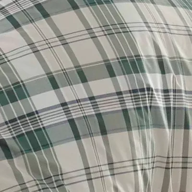 Eddie Bauer Timbers Plaid Reversible Duvet Cover Set