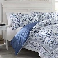 Laura Ashley Charlotte Floral Reversible Duvet Cover Set