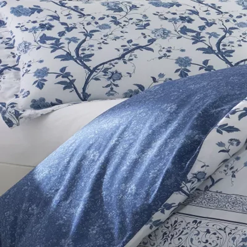 Laura Ashley Charlotte Floral Reversible Duvet Cover Set