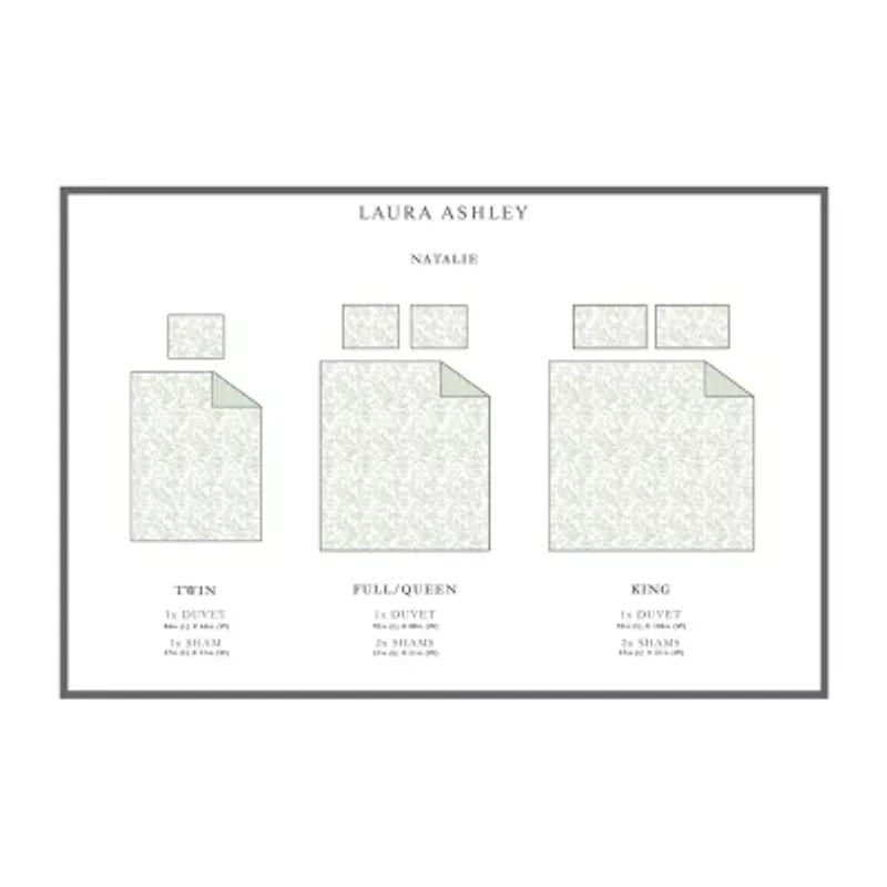 Laura Ashley Natalie Floral Reversible Duvet Cover Set
