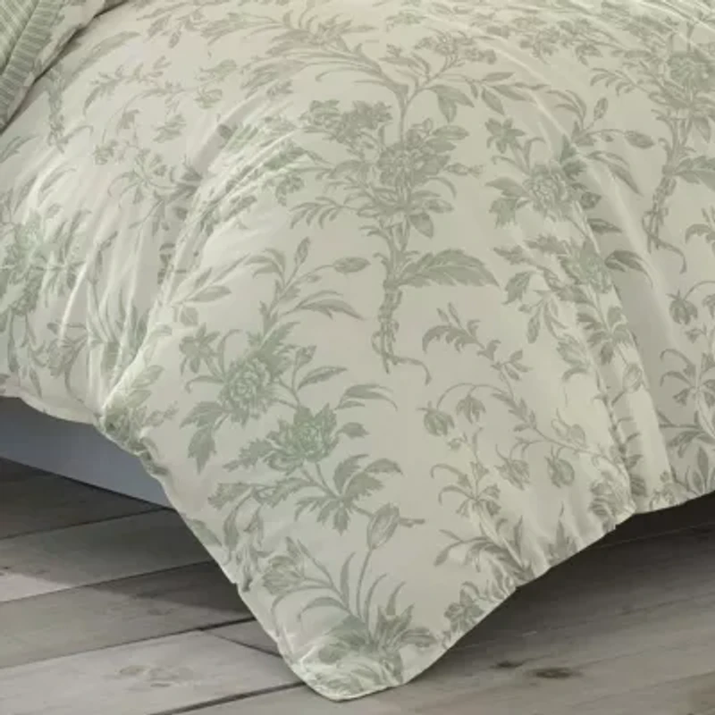 Laura Ashley Natalie Floral Reversible Duvet Cover Set