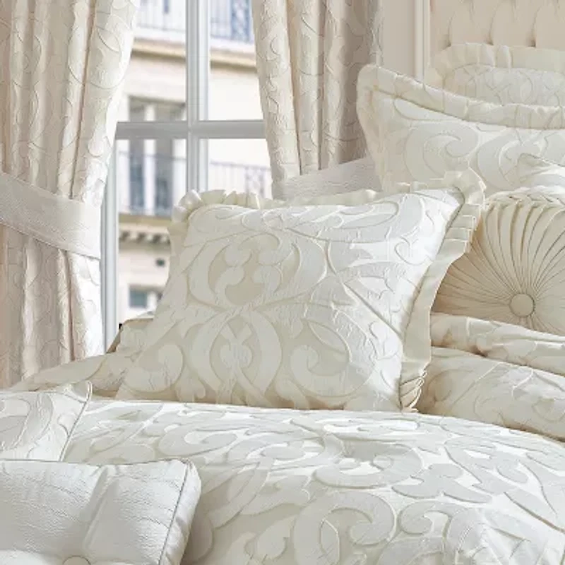 Queen Street La Grande Ivory Square Throw Pillow