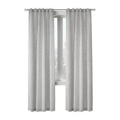 Habitat Danbury Rod Pocket Back Tab Light-Filtering Single Curtain Panel