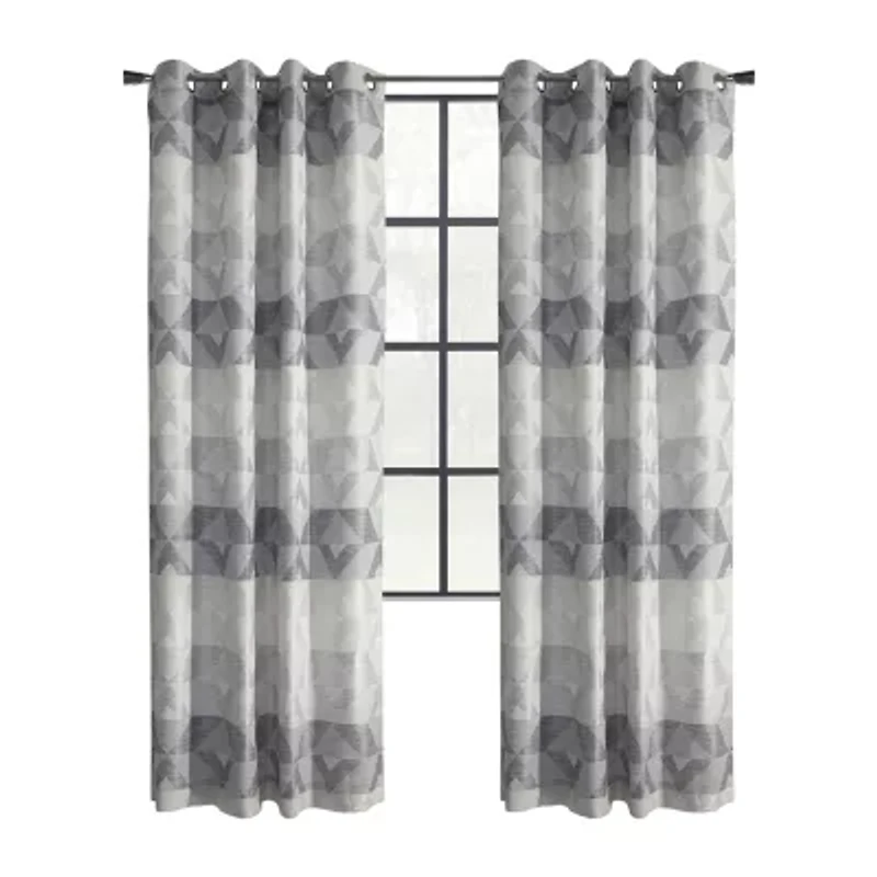 Jackson Grommet Top Light-Filtering Single Curtain Panel