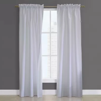 Prescott Thermalogic Rod Pocket Energy Saving Light-Filtering Set of 2 Curtain Panel