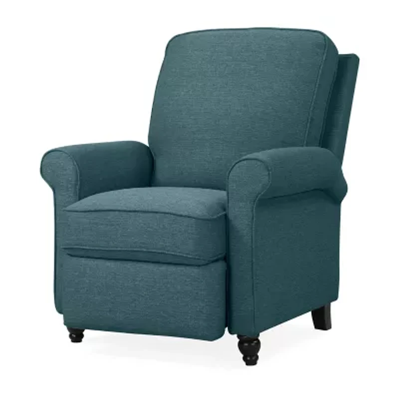 ProLounger Keaton Transitional Roll-Arm Push Back Recliner Linen