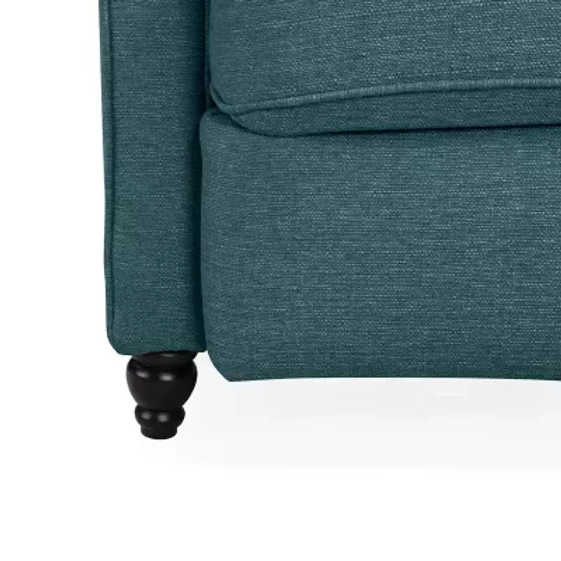 ProLounger Keaton Transitional Roll-Arm Push Back Recliner Linen