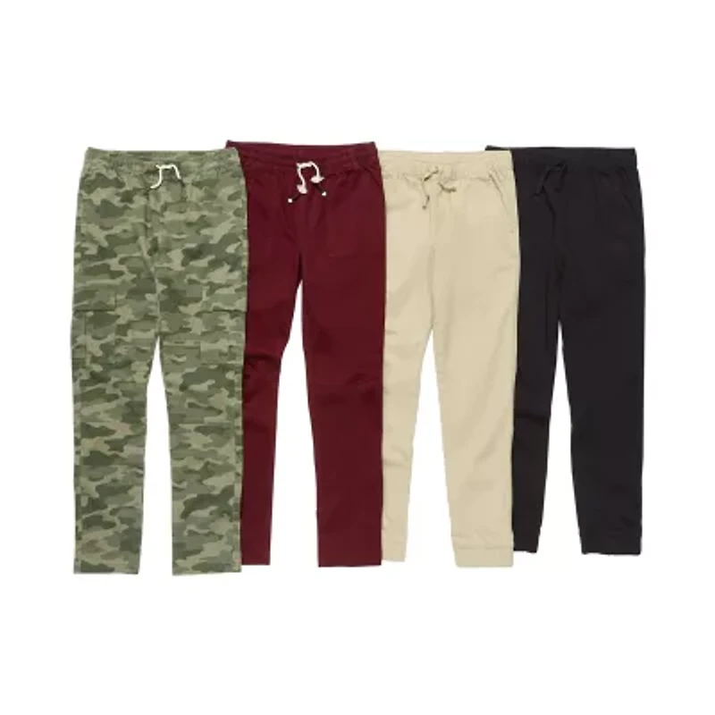 Thereabouts Little & Big Boys Husky Tapered Cargo Pant
